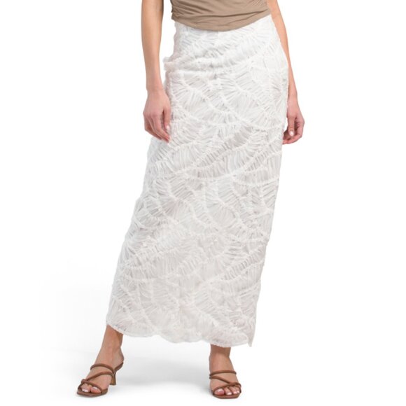 JONATHAN SIMKHAI White Svetlana Maxi Skirt - Picture 1 of 2
